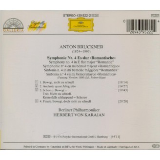 BRUCKNER - Karajan - Symphonie n°4 en mi bémol majeur WAB 104
